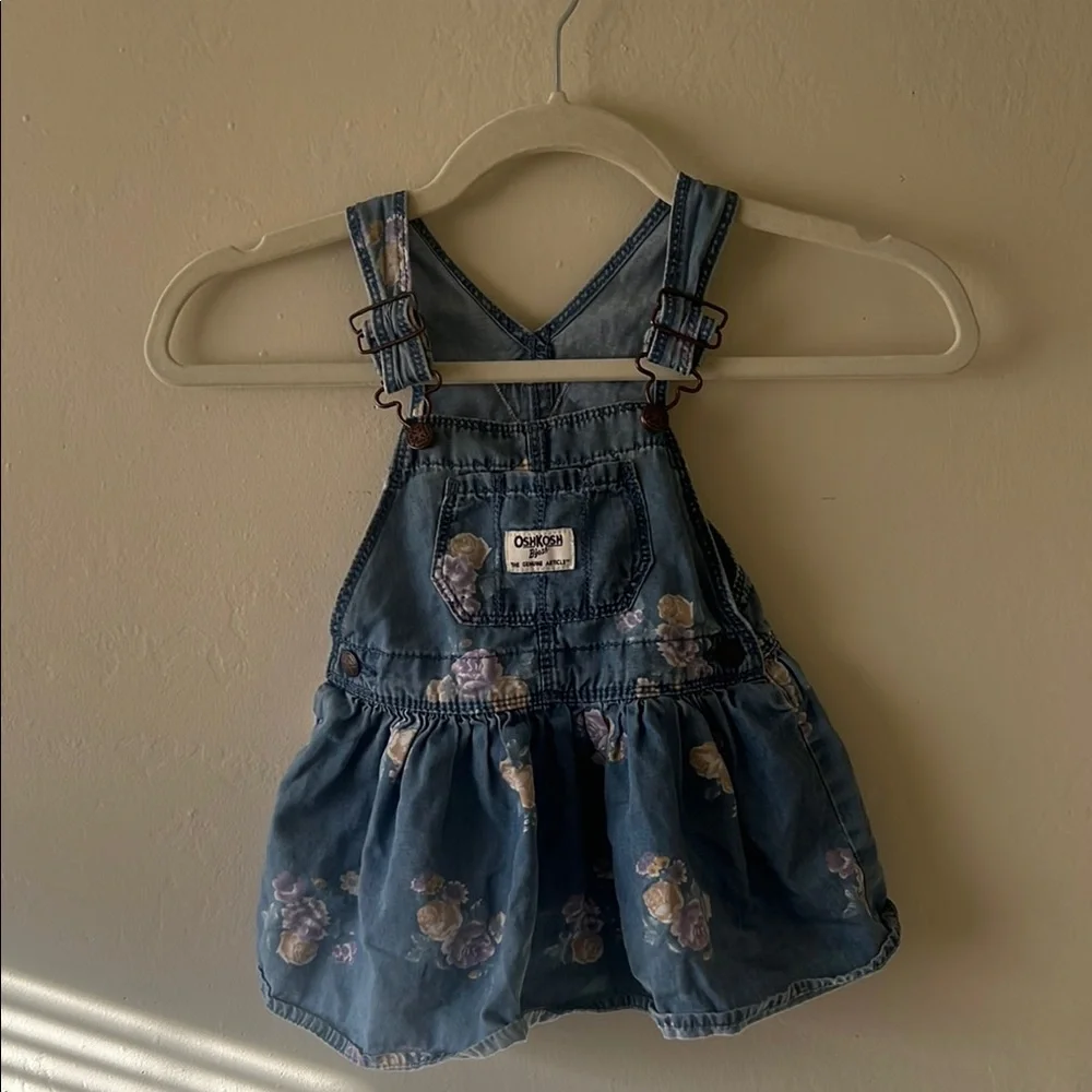 OshKosh B'gosh‎ Denim Floral Overalls